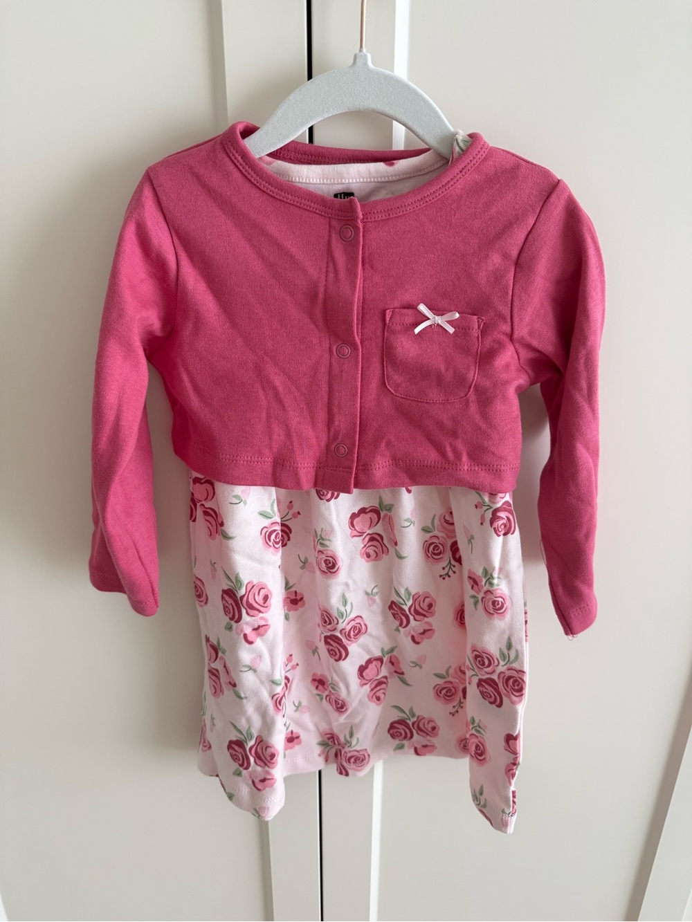 Pink Floral Toddler Dress & Jacket Two-Piece Set